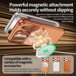 Funda Protectora Magnética de Cristal AG Premium con Soporte <span class=keywords><strong>para</strong></span> Cámara, Venta al por Mayor <span class=keywords><strong>para</strong></span> <span class=keywords><strong>iPhone</strong></span> 17 Pro Max 16 15 14 13 12 <span class=keywords><strong>11</strong></span> Pro Max - Product Image 4