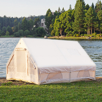 TOPIND Vente directe 420D Oxford Tente à air pour familles Tente de camping gonflable imperméable avec pompe à main