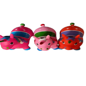 Unicornio de dibujos animados Pvc al aire libre respetuoso con el medio ambiente juguete inflable para niños con pintura musical - Product Image 2