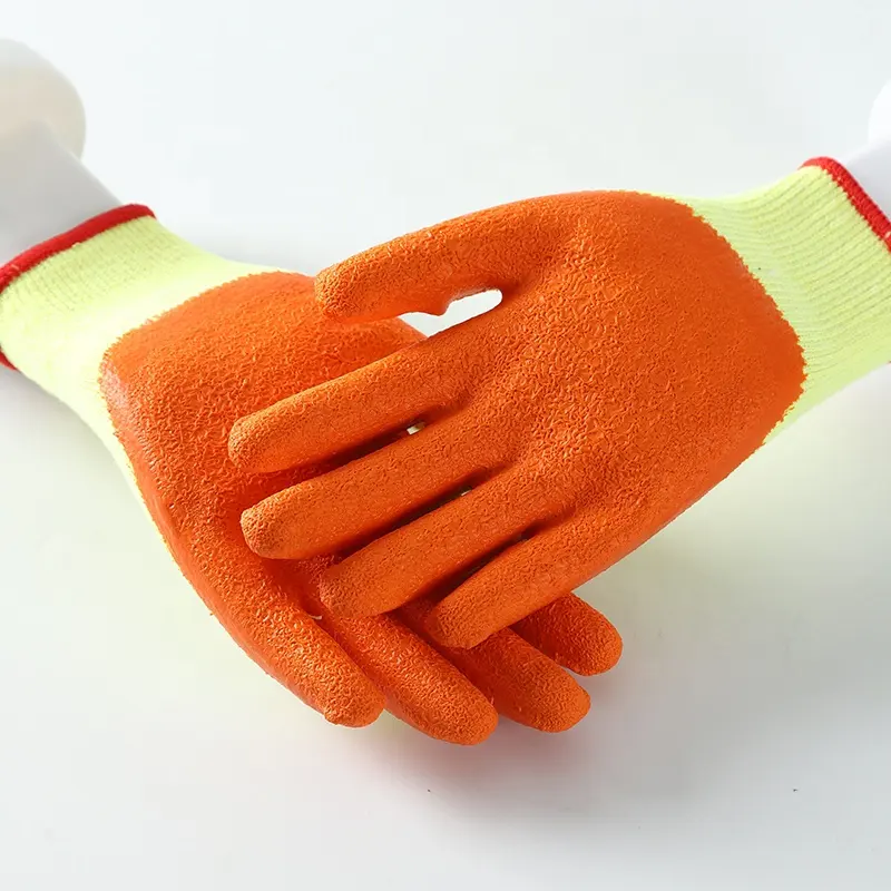 OEM Wholesale Work Latex Coated Wrinkle Gloves Buy From China Online