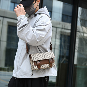 Nuova <span class=keywords><strong>Borsa</strong></span> a Tracolla da Uomo, Elegante e Casual, in PU, Unisex, per Cellulare, Portatile, Piccola, Quadrata, in Poliestere, Leggera - Product Image 4
