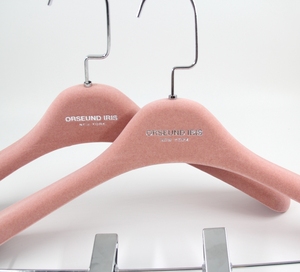 Di alta classe di velluto viola <span class=keywords><strong>abiti</strong></span> e <span class=keywords><strong>abiti</strong></span> da sposa vestiti di plastica gancio con logo argento - Product Image 6