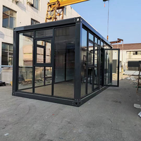 Maisons conteneurs modulaires préfabriquées portables en acier 6*3*2.8m/20ft carrés, modernes, compactes, à panneaux sandwich, pour entrepôt