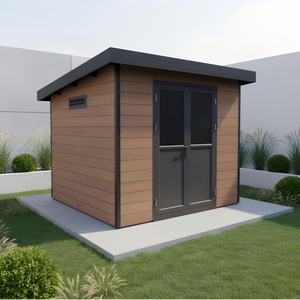 Vente directe usine – Abri de jardin <span class=keywords><strong>en</strong></span> panneaux sandwich WPC série <span class=keywords><strong>D</strong></span> – Maisons modernes <span class=keywords><strong>en</strong></span> bois – Extérieur <span class=keywords><strong>d</strong></span>'appartement préfabriqué - Product Image 5