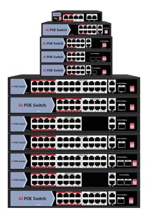 สวิตช์เครือข่ายอีเธอร์เน็ตแบบ UTP 8 พอร์ต RJ45 โลหะ จัดส่งรวดเร็ว สวิตช์ขนาดเล็กแบบไม่ต้องจัดการ สำหรับกล้องวงจรปิด - Product Image 6