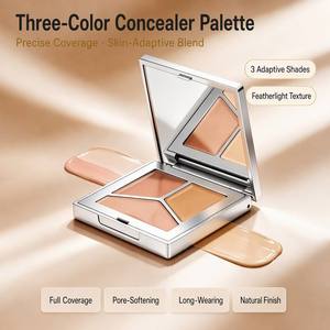 <span class=keywords><strong>Corrector</strong></span> en Crema HD de Cobertura Total a Prueba de Agua de Marca Privada, Control de Grasa Mineral, Logotipo Personalizado, Maquillaje Facial Mate, MOQ Bajo - Product Image 1