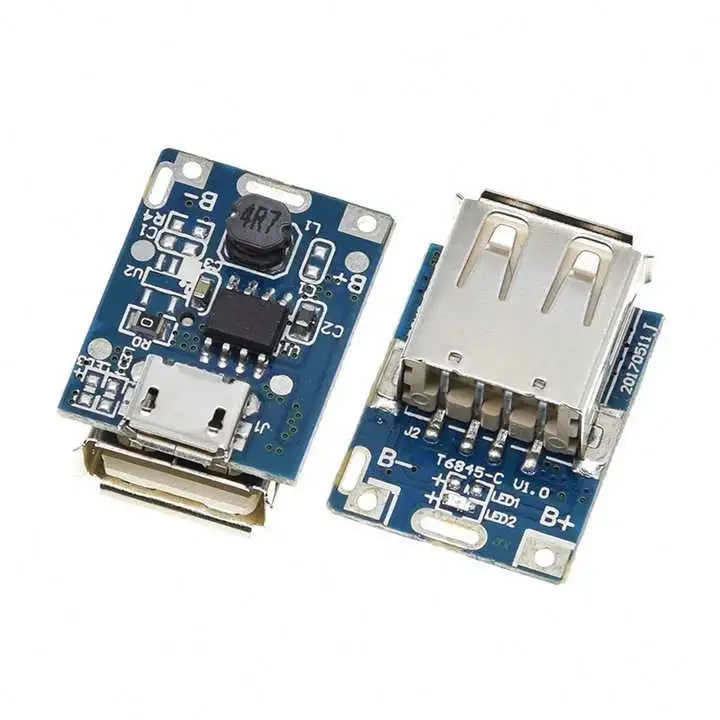 BSY 5V Boost Converter Power Module Lithium battery charging protection board LED Display USB for DIY charger 134N3P