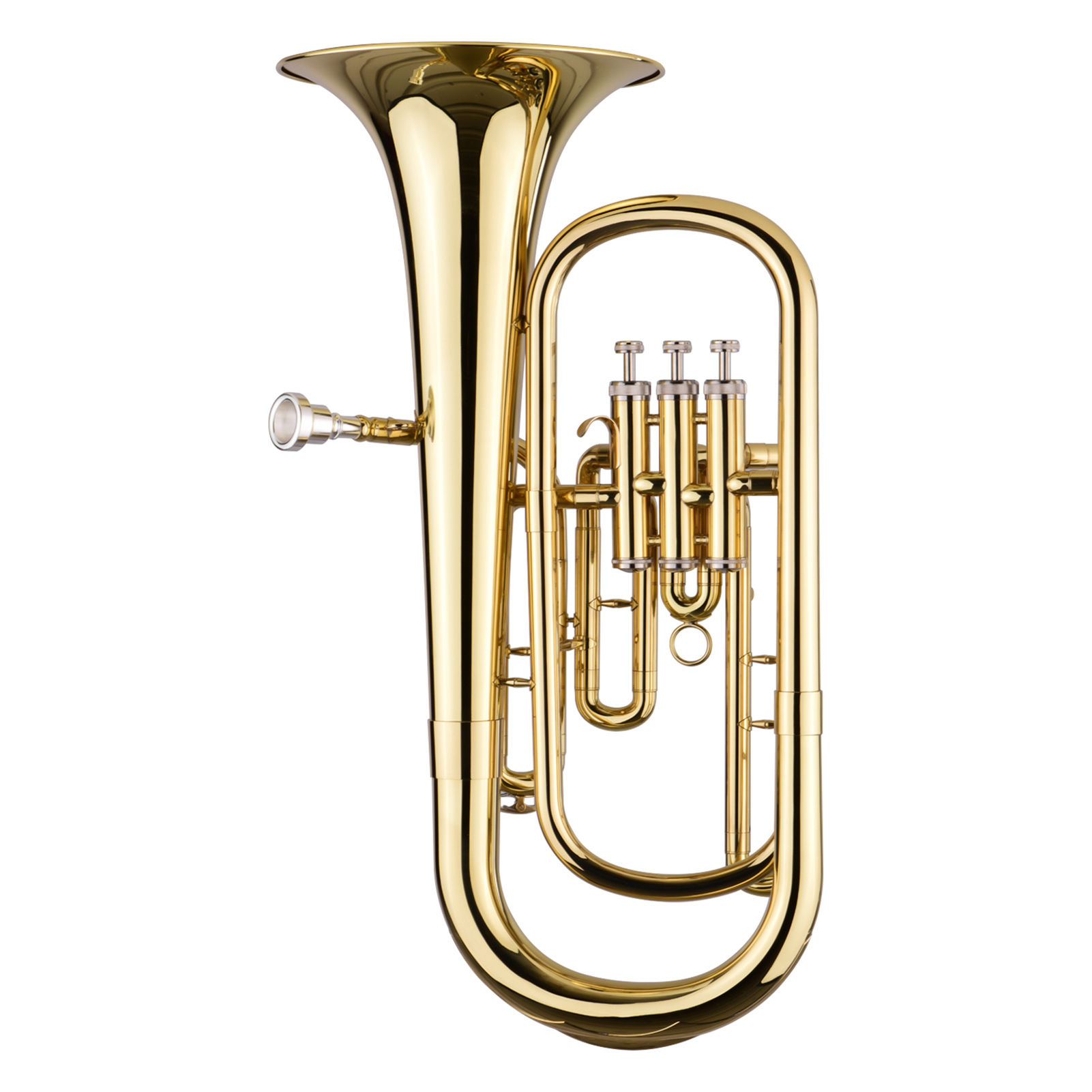 Trombone Bb Professionale In Ottone - Strumento A Fiato Con Bocchino, Oro, Per Studenti E Principianti - Foto 2