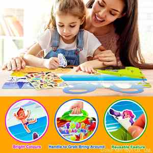 4 Seasons Theme Jelly Concentration <b>Training</b> Toddler Diy Activity Toys Girls Boys Reusable Sticker <b>Book</b> for Toddlers 3-6 - Product Image 4