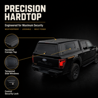 Couverture de benne de pick-up en aluminium, hardtop, pour Toyota Tacoma TRD 4x4 5 pieds, verrouillable, OEM ODM