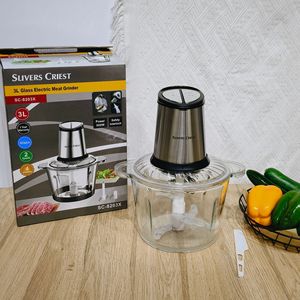 Hachoir à viande électrique en gros pour usine, <span class=keywords><strong>bol</strong></span> en verre 3L, hachoir alimentaire grande capacité pour la cuisine domestique et usage commercial - Product Image 2