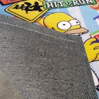 Tapis rétro pour jeux PS2, The Simpsons Hit & Run, style nostalgique PlayStation 2, pour la décoration de la man cave.