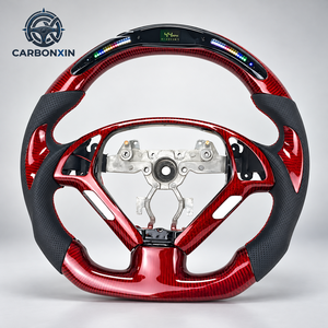 Volant en cuir forgé sur mesure pour INFINITI M25 M35 M37 M56 Q70 Volant en fibre de carbone personnalisé - Product Image 3