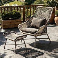 Mobilier de Jardin Moderne d'Extérieur pour Bistro, Balcon et Terrasse – Ensembles Tables et Chaises en Rotin/Osier pour Salle à Manger et Jardin