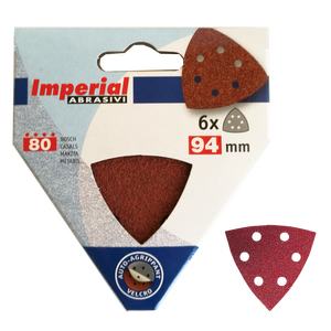 Foglio abrasivo DELTA VELCRO Grana 80 - 6 pezzi - Product Image 1