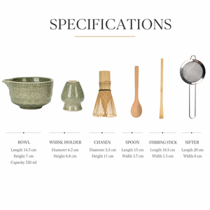 Individuelles Logo Neues Japanisches Bambus-Matcha-Tee-Set mit Besen, Löffel, Matcha-Schale, Keramikhalter, Handgefertigtes Matcha-Besen-Set - Product Image 3