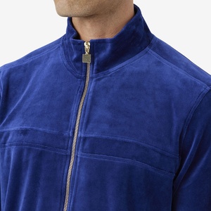 Survêtement en velours personnalisé pour femmes Ensemble 2 pièces Sweat-shirts zippés avec poches Survêtement de <span class=keywords><strong>jogging</strong></span> pour hommes - Product Image 4