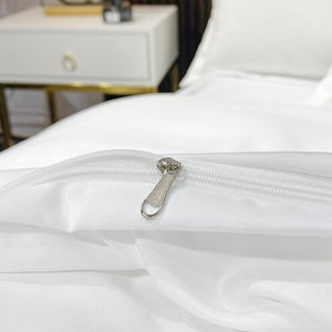 Lenzuola di alta qualità 4 pezzi in cotone 100% spazzolato biancheria da letto Set di lenzuola piatte con <span class=keywords><strong>2</strong></span> federa per Hotel - Product Image 5