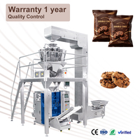 Machine d'emballage alimentaire à pesage multi-têtes, système VFFS automatique pour chocolats, biscuits et produits de collation