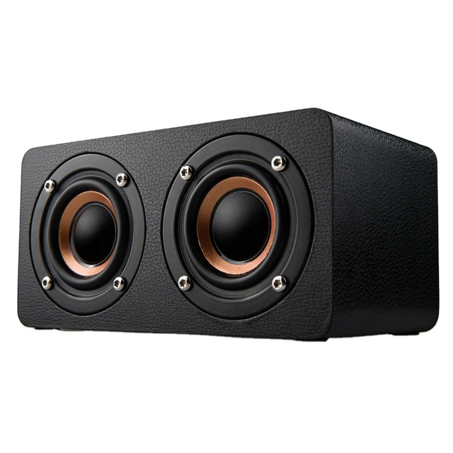 Portable 6W Blue Tooth Speaker Retro Dual Horns Custom Logo Full Color Printing Mini Cardboard Wireless Speakers Home Karaoke