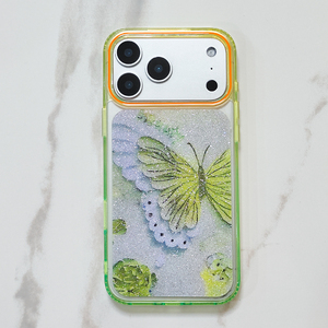<span class=keywords><strong>Cover</strong></span> per Telefono con Glitter <span class=keywords><strong>Rosa</strong></span> Brillante e Farfalle Sfumate da 2.0MM per Apple <span class=keywords><strong>iPhone</strong></span> 18 <span class=keywords><strong>Pro</strong></span> <span class=keywords><strong>Max</strong></span> 13 14 15 16 Plus 17 Air - Product Image 4