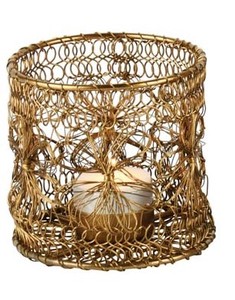 Classic Design Iron Candle Holder Wired Look for <b>Tealight</b> Candles Wedding Centerpieces and Gifts Available at Reasonable Price - Product Image 2