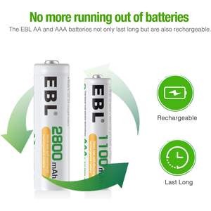 Caja de Pilas EBL Super Power Morada Incluye 12 Pilas AA y 8 Pilas AAA 2 Adaptadores C/D - Product Image 6