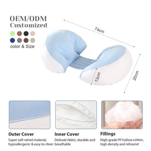Tùy Chỉnh Ergonomic Mang Thai Gối Cho Bên Ngủ, Có Thể Điều Chỉnh Thai Sản Gối Hỗ Trợ Cho Trở Lại Bụng Hông Cho Phụ Nữ Mang Thai - Product Image 2