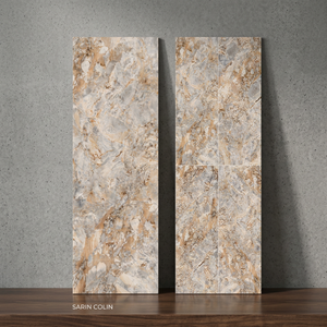 Dalle en pierre frittée beige Paramount 15 mm, 800x2400 mm, carreaux en porcelaine émaillée pour dessus de table de luxe - Product Image 3