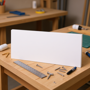 Plaque en plastique HDPE blanc 24 x 48 pouces, épaisseur 1/2 pouce, qualité robuste pour travaux manuels DIY - Product Image 2