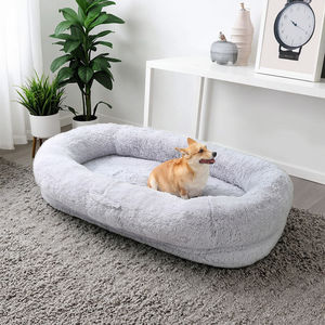 ที่นอนสุนัขขนาดใหญ่สำหรับสัตว์เลี้ยงที่นอนทำจากผ้าให้ความอบอุ่นในฤดูหนาวไม่จำเป็นต้องประกอบ - Product Image 6