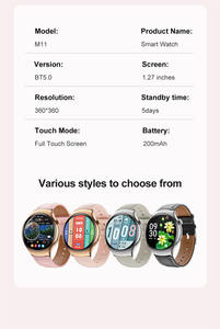Smartwatch M11 AMOLED Lunga Autonomia Promemoria Anti-Smarrimento Chiamate Telefoniche Modalità Sport Assistente Vocale per Donne e Uomini - Product Image 6