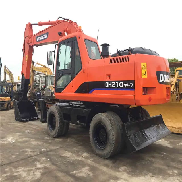 HOT SALE!!Used doosan wheel excavator, doosan DH210W-7 DH150W wheel excavator,Second-hand Doosan DH150W wheel excavator for sale