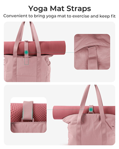 Large Gym Tote <b>Bag</b> for Women Sport Yoga 24L Travel Shopping <b>Bag</b> <b>Lightweight</b> Zipper Shoulder Handbag for Daily Work - Product Image 4