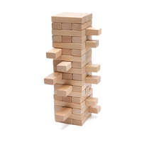 Ensemble de blocs de construction en bois en gros d'usine, jeu de tour à bascule personnalisé, jouet éducatif pour enfants, ensemble de tour à bascule