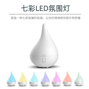 เครื่องกระจายกลิ่นหอมสีขาว 250 มล. เครื่องเพิ่มความชื้นแบบอัลตราโซนิกพร้อมไฟ LED สำหรับใช้ในบ้าน ห้องนอน และบนโต๊ะทำงาน - Product Image 4