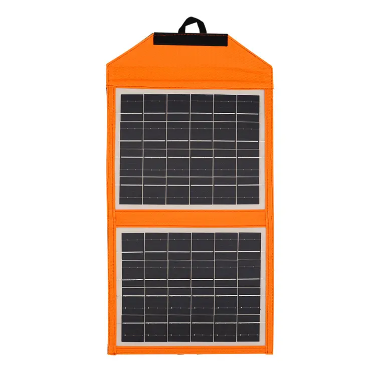 Monokristalin tahan air 10W lampu Panel surya lipat fleksibel luar ruangan Harga terbaik pengisi daya Panel PV surya di Turki