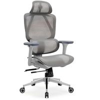 Chaise de bureau de direction de luxe réglable, design moderne, ergonomique, pivotante, en maille, pour poste de travail commercial, atelier, hôtel