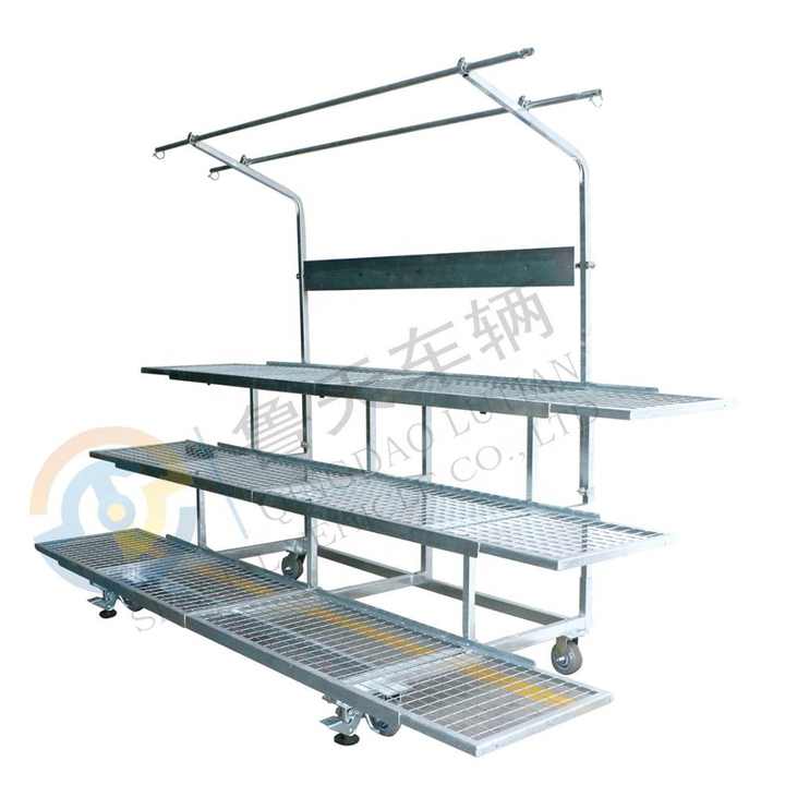 3 Tier Metal Flower Display Rack - Ideal for Garden Centers