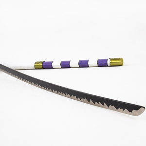 Réplica de la Katana Nidai <span class=keywords><strong>Kitetsu</strong></span> del País de Wano de One Piece, Color Morado y Blanco, para Cosplay de Luffy y Coleccionables - Product Image 5