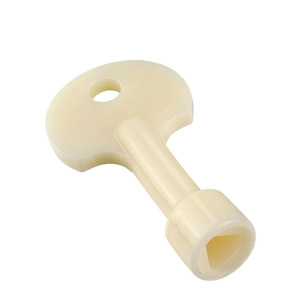 Triangular Hole Trash Can Key Universal PVC Material Silver for Drawer <b>Security</b> Door Use 1-7mm Thickness - Product Image 2