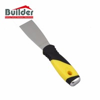 Couteau à mastic en acier inoxydable de qualité industrielle et bricolage, grattoir pour cloisons sèches avec lame en acier au carbone pour une finition de polissage flexible