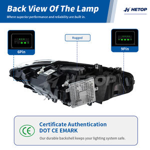 Faros Delanteros HETOP F32 2013-2019, Doble Color, Ojo de Serpiente, Plug and Play, Luces para Auto Serie 4 F80 F82, Amarillo y Blanco, 435i <span class=keywords><strong>440i</strong></span> para <span class=keywords><strong>BMW</strong></span> - Product Image 5