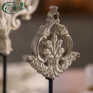 Adorno de escritorio de resina tallada retro francés para mesa de comedor, estilo europeo, artesanía A2891 - Product Image 3