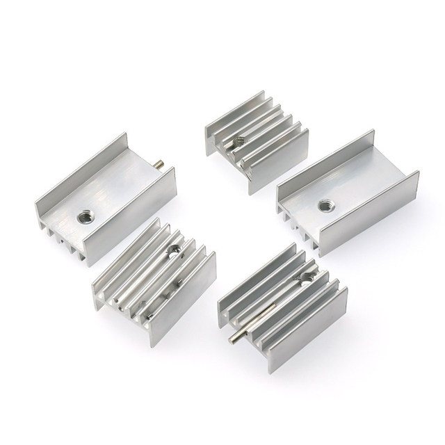 10PCS Aluminum Transistor TO-220/7805 Heat Sink 15 * 10 * 16/20/25mm with Needle Electronic Heat Sink