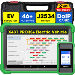 เครื่องมือวินิจฉัยแบตเตอรี่รถยนต์ LAUNCH X431 PRO3S+ EV x 431 proobd2 EV สำหรับรถยนต์ทุกประเภท - Product Image 1