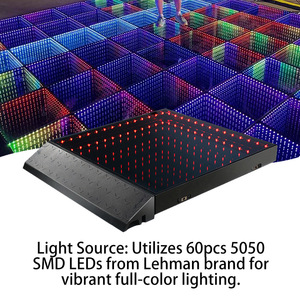 Modular Infinity Mirror <b>Light</b> Panel Bluetooth Remote/APP Control-IP55 <b>Waterproof</b> Customizable Atmosphere <b>Light</b> for Entertainment - Product Image 3