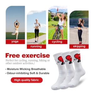 Calcetines <span class=keywords><strong>de</strong></span> Algodón con Diseño <span class=keywords><strong>de</strong></span> <span class=keywords><strong>Corazón</strong></span> Rojo <span class=keywords><strong>de</strong></span> Dibujos Animados, Diseño <span class=keywords><strong>de</strong></span> <span class=keywords><strong>Bad</strong></span> <span class=keywords><strong>Bunny</strong></span>, Transpirables, que Absorben el Sudor, Calcetines Deportivos Casuales <span class=keywords><strong>de</strong></span> Moda, Logotipo Personalizado - Product Image 4