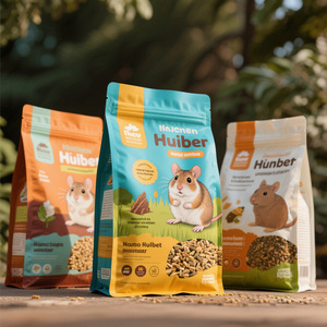 Tùy chỉnh in ấn nắp kéo chống ẩm bên miếng vải hình tam giác phẳng cơ sở Ziplock <span class=keywords><strong>hamster</strong></span> tắm cát bao bì nhựa túi cho <span class=keywords><strong>hamster</strong></span> thực phẩm - Product Image 2