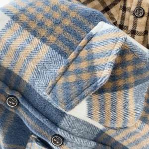 Mode bébé fille garçon chemise à carreaux veste enfant chemise en laine épaisse tenue ample hiver printemps automne bébé vêtements décontractés 1-8 ans - Product Image 3